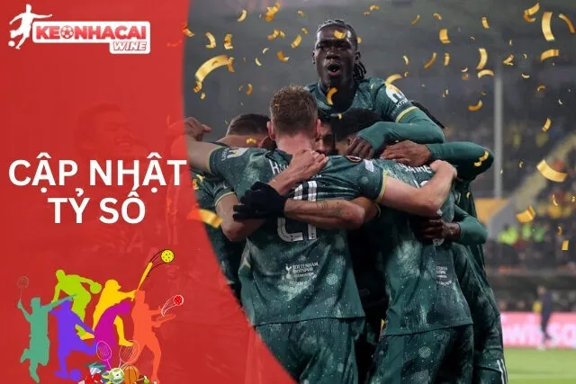 Cập nhật tỷ số từng phút, từng giây